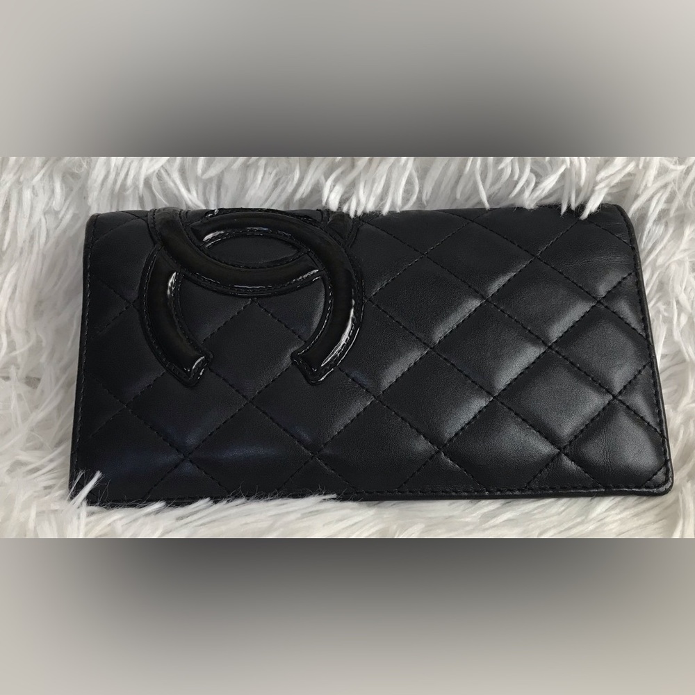 Chanel Cambon Bifold Leather Wallet